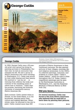 George Catlin #36.18 - Arts - Story Of America Grolier Card