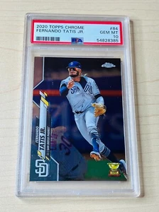 2020 Fernando Tatis Jr. Topps Chrome #84 Gold Cup - PSA 10 - San Diego Padres - Foto 1 di 2