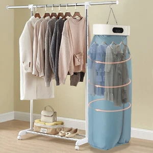 Electric Portable Clothes Dryer,Foldable Travel Dryer Machine Clothes Dryer 45dB - Picture 1 of 16