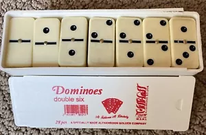 Juego de 28 dominó dobles seis fichas de dominó con pasadores centrales - Alfakhroon Golden Co. - Imagen 1 de 2