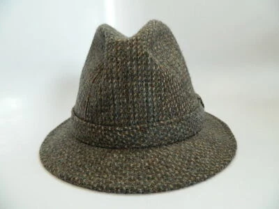 Sombrero de Colección Stetson Ecualizador Gris Tweed Mezcla de Lana Talla 7 1\2-7 5\8 Foto 1 de 4