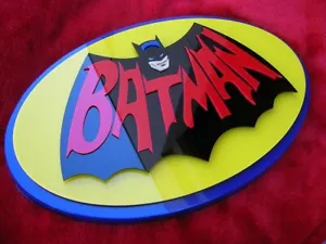 BATMAN SIGN 3D CAR ART sign display custom Robin Barris knight TV 1966 NEW - Picture 1 of 19