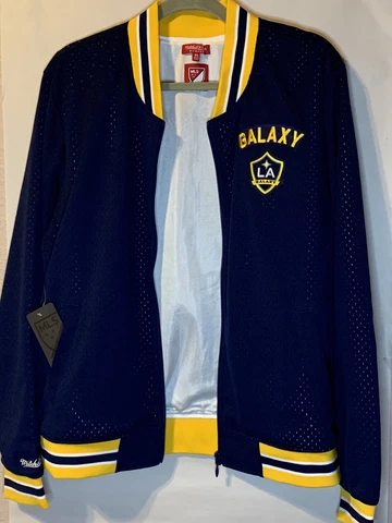LA Galaxy Womens Mesh Jacket by Mitchell & Ness, Navy, XL, NEW Cover