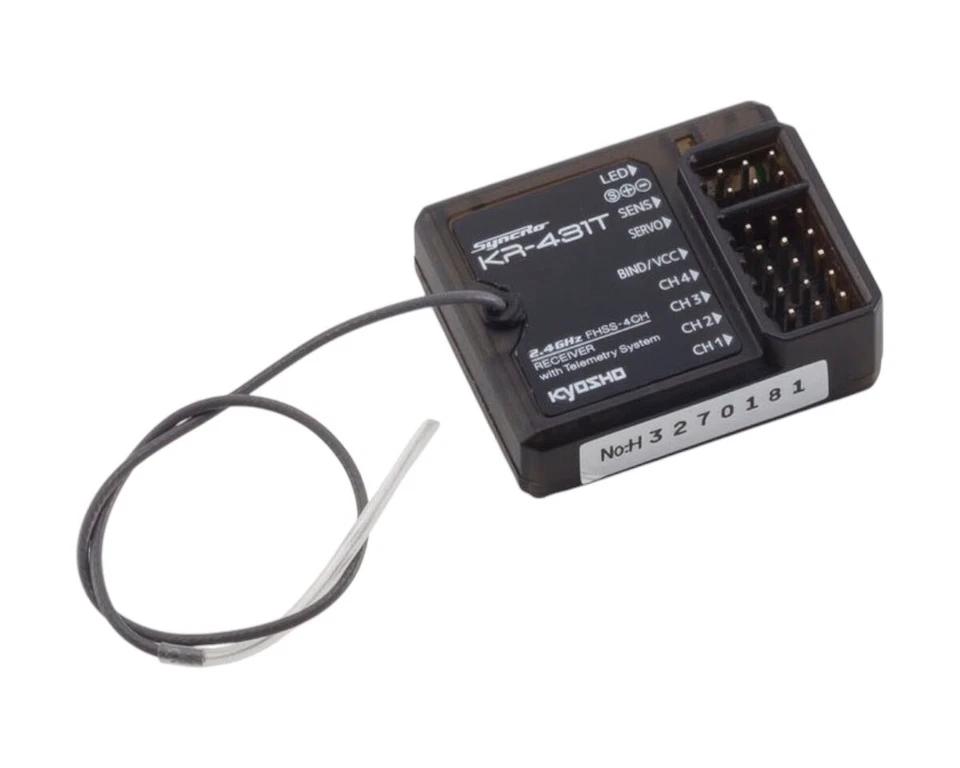 Kyosho Empfänger Syncro KR431-T KYO82137 Lazer ZX7, ULTIMA RB7, FZ02 Audi R8  .. - Bild 1 von 1