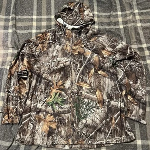 🟧🍂 HABIT REALTREE EDGE CAMO RAIN JACKET WINDBREAKER PACKABLE MEN’S LARGE - Picture 1 of 10