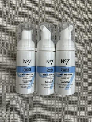 Boots No7 Foaming Cleanser With Vitamin C, E, B5 & Red Ginseng 150ml (3 x 50ml)