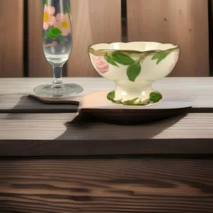 1950's FRANCISCAN Desert Rose, 4" Sherbet Ice Cream Cup, Pink Roses, Made in USA - Picture 1 of 9