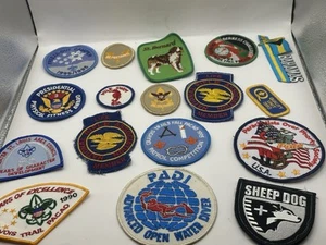 LOT OF 17 Vintage VTG Mixed Years Embroidered Applique Patches - Picture 1 of 8