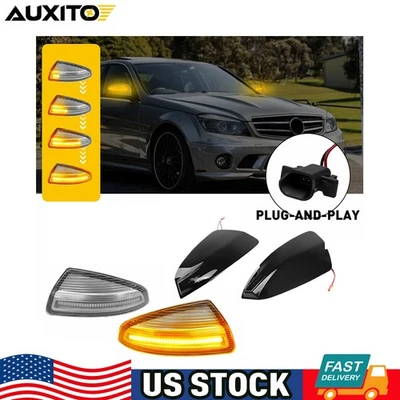 For Mercedes Benz Viano Vito W639 C-Class W204 S204 Clear Smoke Mirror Lights - Image 1 of 4