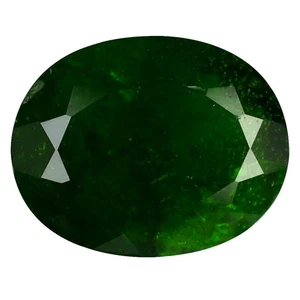 3.26 ct Oval (10.14 x 8.16mm) Unheated Natural Green Chrome Diopside Stone - Picture 1 of 1