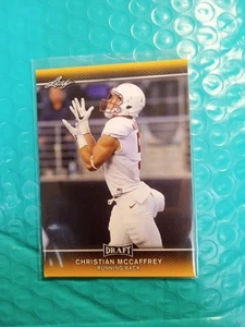 2017 Leaf Draft - Gold #12 Christian McCaffrey (RC) - Picture 1 of 5