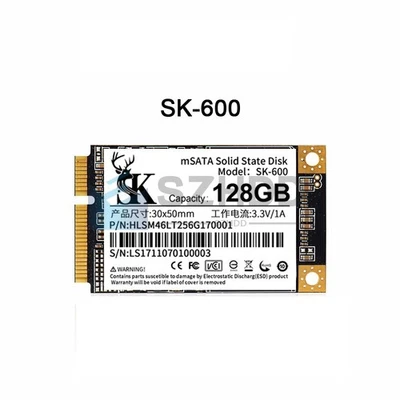 128GB Internal SSD mSATA For Intel Samsung Dell HP Lenovo Acer Laptop Mini PC - Image 1 of 4