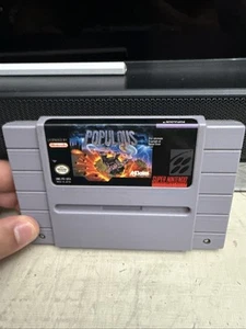 Cartucho de videojuego Populous SNES 1991 original Super Nintendo - Imagen 1 de 4