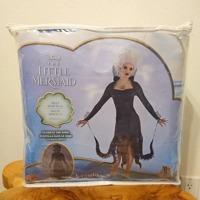 Ursula Costume The Little Mermaid Disney Adult Women Medium 6/8 Glow in Dark - Image 1 of 4