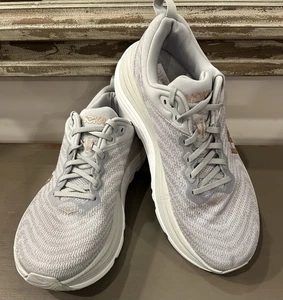 Hoka One Gaviota 5 Damen-Laufschuhe Größe US 10,5 B grau roségoldfarben Schuhe - Bild 1 von 9