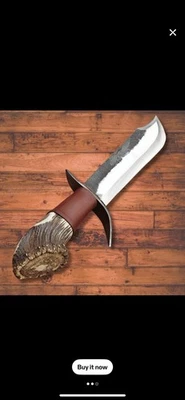 Viking Sword, Real Damascus with Blood Groove 18 Inche Full Tang with Sheath - Image 1 of 4
