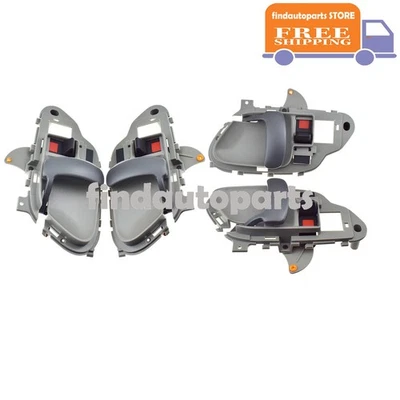 Juego de 4 manijas de puerta interiores para Chevy Silverado C1500 GMC Sierra K2500 1995-02 Foto 1 de 4