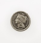 1885 NICKEL III CENT U.S. COIN 3CENTS 1885 NICKEL III CENT U.S. COIN 3CENTS