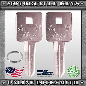 2 Uncut Keys For Harley-Davidson Sportster Models 1994+ Keyway X234 / HYD13 - Picture 1 of 2