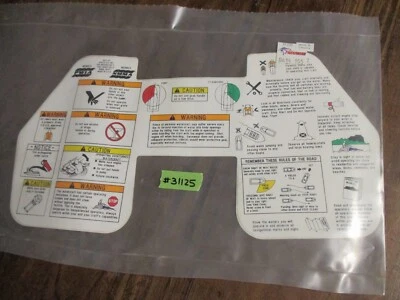 Calcomanía de regulación de moto acuática Tigershark 95 96 97 Monte Carlo Daytona 770 900 1000 Foto 1 de 4