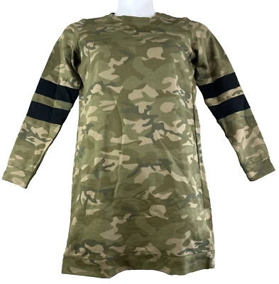 Vestido Love,Fire Camuflado Pequeño Manga Larga Camisa Camuflaje Túnica Militar Grunge Foto 1 de 4