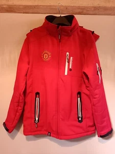 MUFC Manchester United Geographical Norway * Fleece gefütterte Jacke mit Kapuze * UK 38 * - Bild 1 von 15