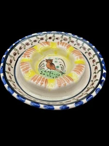 Vintage Tonala Ashtray Trinket Dish 1950s Owl Mexico 7 in Excellent Condition - Picture 1 of 5