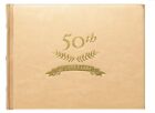 C.R. Gibson Gold 50th Anniversary Guest Book, 200 Pages