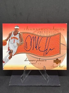 DerMarr Johnson 2001-02 Upper Deck Signatures Sweet Shots Auto #DJ-S Hawks - Picture 1 of 2