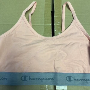 Champion Peach/Gray Womens Athletics Sports Bra Double Dry - XL - CH50AS - Picture 1 of 3
