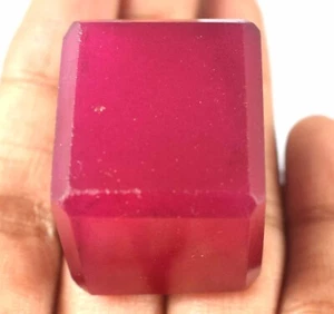 Natural African Red Ruby 206.50 Ct/27 mm Cube Shape Gemstone Engagement Gift - Picture 1 of 8