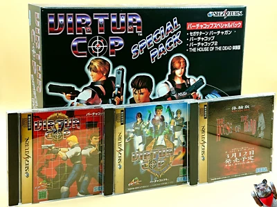 VIRTUA COP Gun Controller Special Pack Boxed Sega Saturn SS NTSC-J Japan Import - Image 1 of 4