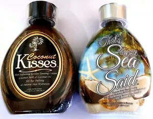 That's What Sea Said Accelerator & Ed Hardy Coconut Kisses Tanning Bed Lotion - Picture 1 of 2