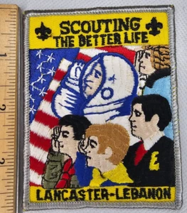 Vintage Boy Scouts Patch Scouting The Better Life Lancaster-Lebanon - Picture 1 of 2