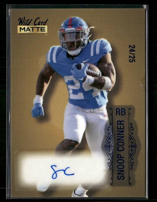 Snoop Conner 2022 Wild Card Matte Blue Auto 24/25 - Image 1 of 2