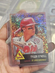 2022 Topps Chrome Platinum TYLER O’NEILL Rose Gold Toile Refractor /75 Cardinals - Picture 1 of 7