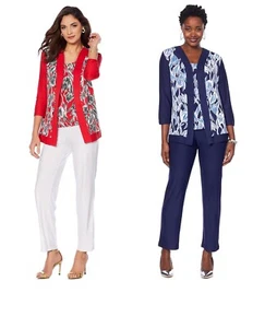 Slinky Brand 2piece Printed Jacket and Tank (644099A2-K) B-107 - Picture 1 of 5