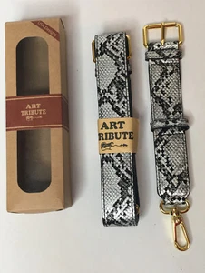 ART TRIBUTE 1.5”wide Purse Strap Replacement Crossbody Snake Print - Picture 1 of 2