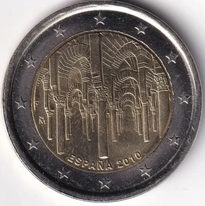 2 Euro Commemorativi Spagna - 2010 - "Centro Storico di Cordoba" - Foto 1 di 2
