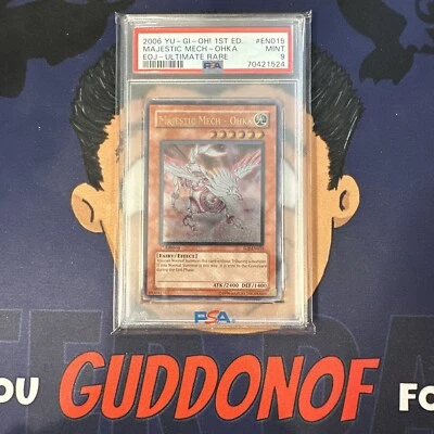 PSA 9 MINT 2006 YU-GI-Oh! EOJ MAJESTIC MECH-OHKA EN015 1st Edition Ultimate - Image 1 of 3