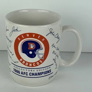 Tazza/tazza da caffè DENVER BRONCOS NFL 1986 AFC Champions con licenza prodotta da Papel - Foto 1 di 9