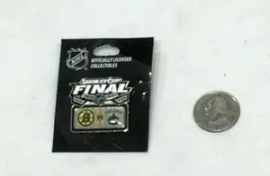 2011 Stanley Cup Finals Duel Logo Pin Boston Bruins Vancouver Canucks FREESHIP - Picture 1 of 1