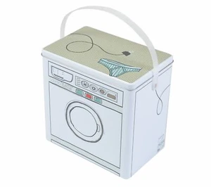 Waschmittelbox Metall Waschpulverbox Behälter Waschmittelbehälter Dose Büchse - Bild 1 von 3