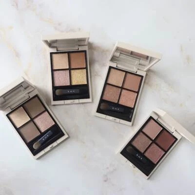 Paleta de sombras de ojos RMK Synchromatic en polvo cuatro 9 tonos EX-05 EX-06 sombra de ojos Foto 1 de 4