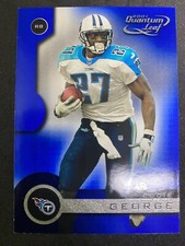2001 DONRUSS QUANTUM LEAF TITANS EDDIE GEORGE FOOTBALL CARD #183