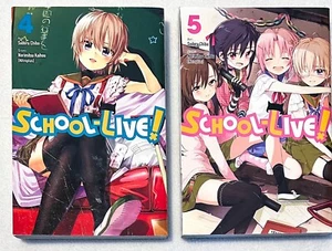 School Live! Vol 4 & 5 ENGLISH Lot of 2 Manga Anime Books Yen Press 1st Printing - Picture 1 of 7