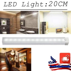 Motion Sensor Night Light Cordless Battery Powered Closet Stair Light Cool White - Picture 1 of 14