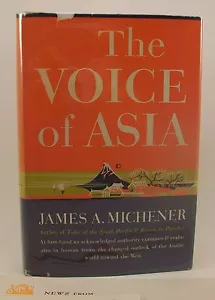 JAMES A MICHENER The Voice of Asia 1st/1st HB/DJ Review Copy - Imagen 1 de 4