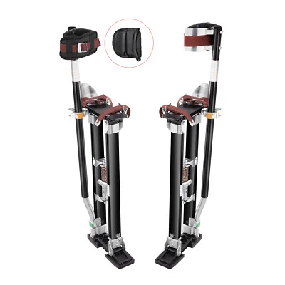 Drywall Stilts Aluminum Tool Stilts 24''-40'' Adjustable Painting Black - Image 1 of 4
