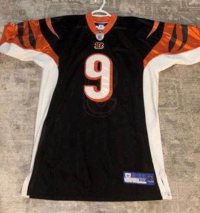 Cincinnati Bengals Jersey Mens 50” Black Orange Palmer NFL Football Reebok VTG - Picture 1 of 5